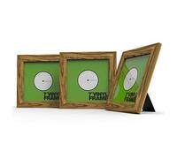 Glorious Vinyl Frame Set 7" Rosewood - 3x cadres de couverture en vinyle pour les disques de 7'', affichez vos disques préférés avec style, design en bois de rose