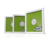 Glorious Vinyl Frame Set White - 3x cadres de couverture en vinyle pour les disques de 12'', décoration intérieure élégante avec vos disques préférés, blanc