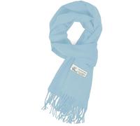 Glory Max Écharpe d'hiver unisexe de couleur unie au toucher cachemire classique 182,9 x 30,5 cm, bleu ciel, 72" x 12" x 0.2"