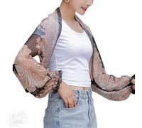 Gloryboom Châle de protection UV pour femme, châle rafraîchissant en soie glacée et résistant au soleil, châle à manches pour femmes, châle d'été de protection des bras, K, taille unique