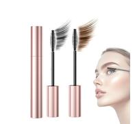 Gloryboom Mascara,Waterproof Mascaras Black & Brown Duo for Lash Makeup,Tubing Lengthening Curling Mascara for Lash Enhancement,Sweatproof Long-Lasting Non-smudged,Lengthening&Curling (Mix 2pc, 3.5g)