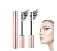 Gloryboom Mascara,Waterproof Mascaras Black & Brown Duo for Lash Makeup,Tubing Lengthening Curling Mascara for Lash Enhancement,Sweatproof Long-Lasting Non-smudged,Lengthening&Curling (Black*2, 3.5g)