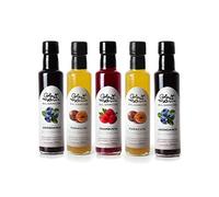 GLOSA MARINA Lot de 5 bouteilles de crème baume à la framboise Maracuja Raspberry Balsámica de Arandanos Maracuyá Frambuesa - Crème au vinaigre balsamico Gourmet (5 x 250 ml)