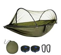 GLOSKIN Hamac de Camping, Hamac de Voyage Ultra-Léger 270 × 140 cm,Hamac Moustiquaire, Hamac Robuste et Durable avec Sac de Rangement, Adapté au Jardin, Camping, Balcon, Cour, Plage