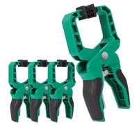 GLOSKIN Pince a Ressort 4 Pièces,Pince Multiprise avec une Super Force de Serrage et une Grande Portée, Conception Epaissie, Serre Joint avec Boucles Fixes Intégrées, Utilisées Pour le Travail du Bois