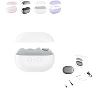 Glosrity Easyclip Smart Nail Clipper, 3-in-1 Multi-Functional Smart Nail Clipper, 2 Speeds Automatic Nails Trimmer with Led Light & Clip Storage, for Adults, Seniors (White)