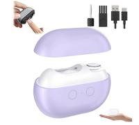 Glosrity Easyclip Smart Nail Clipper, Glosrity EasyClip Multi-Function Electric Nail Clipper and Trimmer with LED Light, Rechargeable Nails Clippers for Seniors and Adults(Purple)