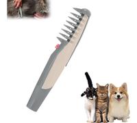Glosrity Mataway E-Comb, Peigne Électrique 2 En 1 Pour Animaux De Compagnie, Gris, Élimine Les N?Uds Des Poils Des Chiens, Chats Et Chiots.