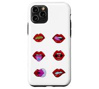 Gloss à lèvres esthétique Red Lips Summer Vibes Teinté Lip Love Coque pour iPhone 11 Pro
