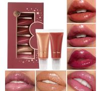 Gloss À Lèvres,Gloss Brillant Effet Repulpant - Effet Galbant Nourrissant pour Femmes Soirées Beauté Rendez-vous Fêtes