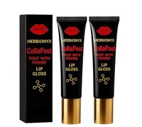 Gloss à lèvres Herbionyx Luxe, Sérum Booster Lèvres Avancé, Huile Repulpante, Hydratant et Nourrissant, Réduit les Pores Fines, Non Collant (2PCS)