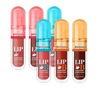 Gloss à Lèvres Hydratant pour Femmes, Baume Nourrissant Brillant - Pack de 6, Texture Non Grasse pour Voyage, Rencontres, Soirées, Déplacements et Événements