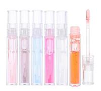 Gloss à Lèvres Pailleté Transparent, Lot de 6 Set de Set de Pièces