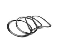 Gloss Black Front Rear Car Headlight Eyelid Frame Kit Grille Trim Taillight Frame Cover Compatible For Mini Cooper R55 R56 R57 2007-2015(Front Rear)