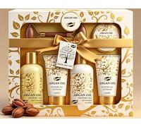 GLOSS ! Coffret Bain Argan - Soin & Relaxation - Parfum Argan - Idée Cadeau Bien-Être - Roller