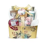 GLOSS ! Coffret Bain BODY LUXURIOUS GOLD - Coffret Beauté Femme - Produits Bien-Être - Cadeau Original Femme, Anniversaire, Noël, Maîtresse, Saint-Valentin, Fête des Mères - CORBEILLE