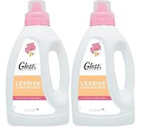 GLOSS - Lessive concentrée - Savon 100% végétal - Sans colorant - Sans conservateur - Hypoallergénique - Actif dès 30° - Parfum amande & coing - 750 ml - Fabrication française (Lot de 2)