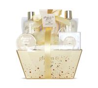 GLOSS ! LUXURY GOLD - Coffret Beauté Femme - Produits de Bain - Vanille & Tilleul - Panier Beauté, Soin & Bien-Être - Anniversaire, Noël, Maîtresse - CORBEILLE