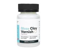 Gloss Varnish Clay, 120ml High Gloss , Air Dry Clay Protective Finish for Oil Painting Ceramic Crafting Projects, Prevents Crazing Ideal for School Studio Home Hobby Use