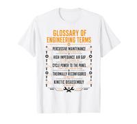 Glossaire des Termes d'ingénierie Définition Technique T-Shirt Graphique avec Valeur