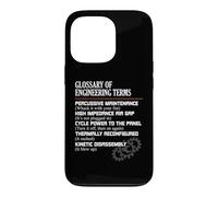 Glossaire des Termes d'ingénierie : définitions Amusantes d'ingénieur Coque pour iPhone 13 Pro