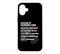 Glossaire des Termes d'ingénierie : définitions Amusantes d'ingénieur Coque pour iPhone 16 Plus