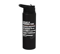Glossaire des termes d'ingénierie : définitions amusantes d'ingénieur Stainless Steel Insulated Water Bottle