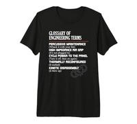 Glossaire des Termes d'ingénierie : définitions Amusantes d'ingénieur T-Shirt Haut de Gamme