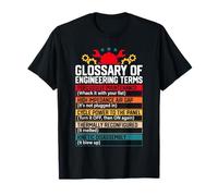 Glossaire des termes d'ingénierie Définitions drôles d'ingénieur T-Shirt
