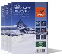 Glossy Photo Paper,10x15cm,Double-Sided Glossy Coating,Quick Dry,Water and Scratch Resistant,High Colour Brightness,200 Sheets (4 Packs of 50)