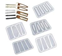 Glossy Silicone Resin Molds Leaves Various Shapes Hairpin Mold Pendant Jewelry Epoxy Crafting Mold Glossy Silicone Molds