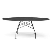 Glossy Table en grès marbré MN Noir ovale Kartell - 8058967294330