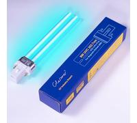 Glostars Ampoule UVC 9W PLS G23 à 2 Broches - Utilisation Exclusive avec Ballast électronique - pour Filtre stérilisateur UVC de Bassin ou d'aquarium