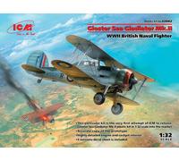 Gloster Sea Gladiator Mk.ii WWII British Naval Fighter 1:3 2 Plastic Model Kit