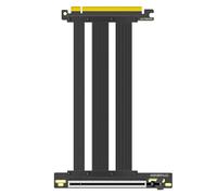 GLOTRENDS 200 mm PCIe 5.0 Câble Riser pour RTX5090, RTX4090, RX9070 et RX7900, compatible avec les GPU PCIe 5.0/4.0, angle droit à 90 degrés pour Montage Vertical du GPU.