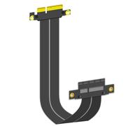 GLOTRENDS 200mm PCIe 4.0 x4 Câble riser pour M.2, WiFi, Firewire, USB, cartes son, etc.