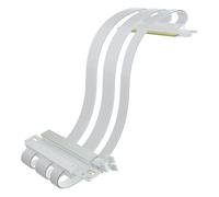 GLOTRENDS Double Inversé PCIE 4.0 Câble Riser pour Carte mère Mini-ITX (170 x 170 mm), Compatible avec les séries RTX 40/30 et Radeon RX7000/RX6000，Couleur Blanche