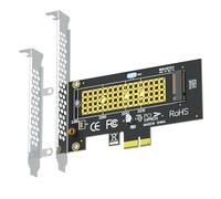 GLOTRENDS PA09-X1 Adaptateur M.2 NVMe vers PCIe X1 pour 2230/2242/2260/2280 M.2 NVMe SSD, Installation PCIe X1