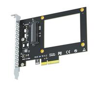 GLOTRENDS PU11 Adaptateur U.2 vers PCIe 4.0 X4 pour SSD U.2 de 2,5 Pouces, PCIe 4.0 X4 Full Speed