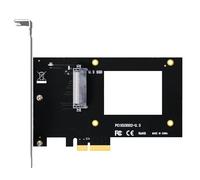 GLOTRENDS PU13 Adaptateur U.3 vers PCIe 4.0 X4 pour SSD 2.5 Pouces U.3, PCIe 4.0 X4 Full Speed