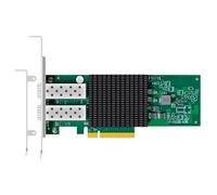 GLOTRENDS ST7442 2 Ports 10Gb SFP+ Carte réseau (Ethernet PCIE NIC) avec contrôleur Broadcom BCM57412, Interface PCIe 3.0 X8, Prise en Charge RDMA (RoCE v1/v2), Pas Infiniband RDMA