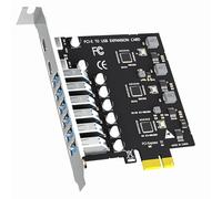 GLOTRENDS U6A2C Carte d’Extension PCIe USB 8 Ports, 2 USB-C et 6 USB-A (USB 3.2 Gen 1), Compatible avec Windows et Linux (ne supporte Pas Mac OS)