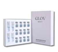 Glov Beauty Kit de renouvellement capillaire par micro-infusion - Sceau dermique en or de 0,25 mm avec ampoules d'acide hyaluronique, peptides et sérum botanique | Traitement hydratant pour le cuir