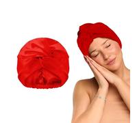 GLOV Bonnet Femme Bonnet Satin Cheveux Nuit Turban pour Cheveux Afro Frisés Bouclés Raides Taille Universelle