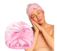Glov Bonnet Satin pour Cheveux Bouclés-protection Anti-frictions Préservation des Boucles Confort Respirant Éléganteroutine Nocturne Système Bouclage Sans Chaleur Cheveux Épais et Longs
