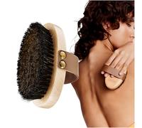 Glov Brosse À Sec Corps Anti Cellulite À Poils Naturels pour Drainage Lymphatique et Exfoliation Peau Morte Soin Quotidien Énergie et Bien-être, sèche, brossage doux