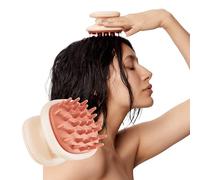 Glov Brosse Massage Cuir Chevelu en Silicone-brosse Shampoing Stimulante pour Pousse des Cheveux Exfoliation et Nettoyage du Cuir Chevelu Massage Relaxant pour Cheveux Secs et Mouillés