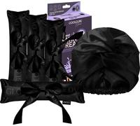 GLOV COOLCURL Sweet Dreams Satin Set - Black