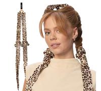 Glov Fer À Friser Satin Cheetah-boucles Douces Sans Chaleur Design Élégant Mousse Flexible Protection Cheveux Hydratation Coiffure Facile Frizz Casse Cheveux Brillants