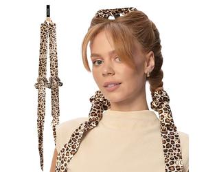 Glov Fer À Friser Satin Cheetah-boucles Douces Sans Chaleur Design Élégant Mousse Flexible Protection Cheveux Hydratation Coiffure Facile Frizz Casse Cheveux Brillants